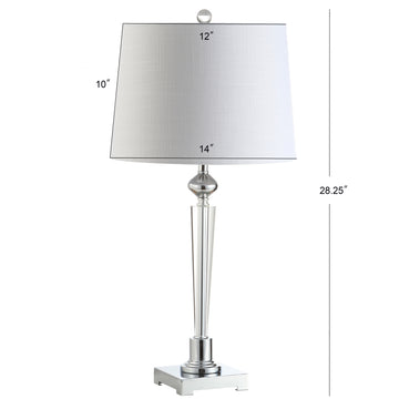 Foster 28.25" Crystal LED Table Lamp - JONATHAN Y